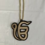 Sikh Car Hanging: Punjabi Wooden Auto Ornament