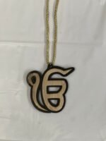 Sikh Car Hanging: Punjabi Wooden Auto Ornament