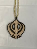Wooden Sikh Car Hanging - Punjabi Decor