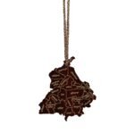 Punjab Map Car Hanging: Gurmukhi Districts, Sikh Gift