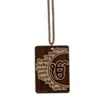 Ik Onkar Mool Mantar Car Hanging: Sikh Car Accessory