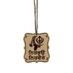 Nirbhau Nirvair Punjabi Sikh Car Hanging: Sikhism Gift
